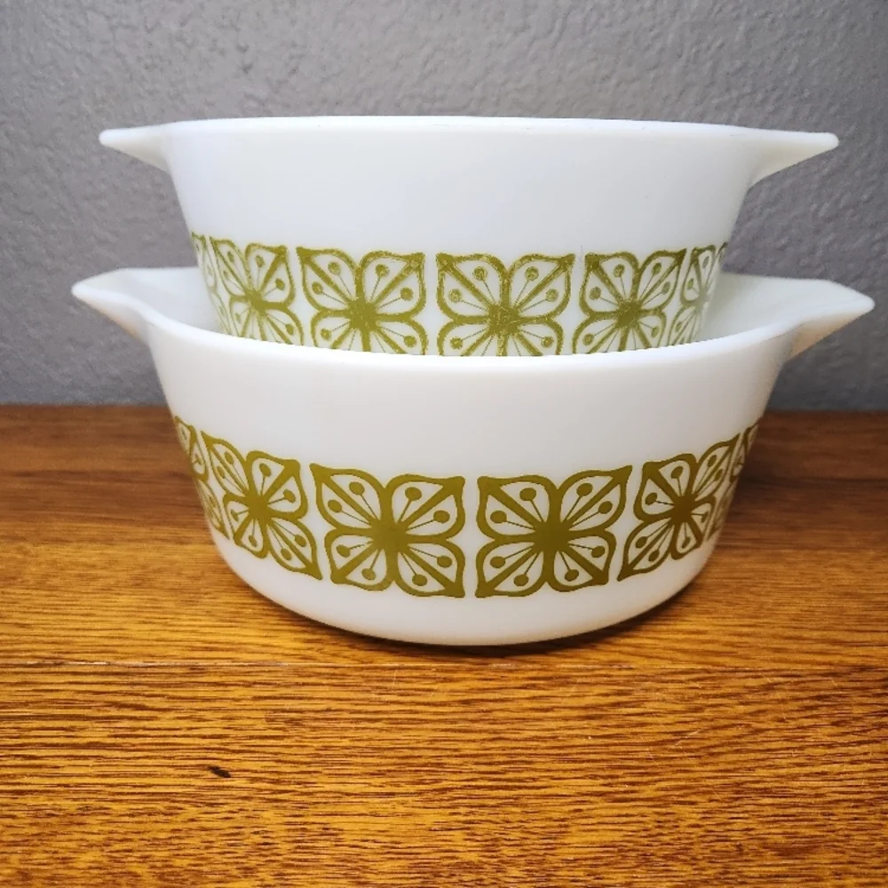 PYREX Autumn Floral Verde - Set of 2